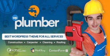 Plumber адаптивный шаблон строительство тема wordpress