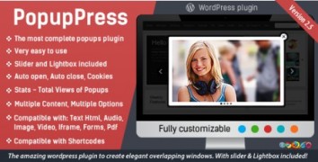 PopupPress 2.5.6 плагин всплывающие окна wordpress