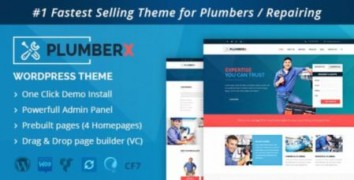 Plumber адаптивный шаблон тема wordpress