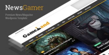 NewsGamer адаптивный шаблон тема wordpress