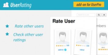 User Rating Review Add on for UserPro плагин wordpress