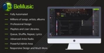BeMusic скрипт музыкального сайта