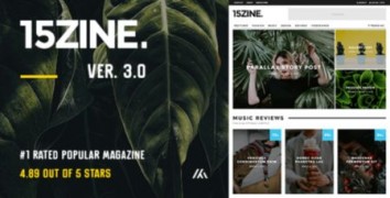 15Zine адаптивный шаблон тема wordpress