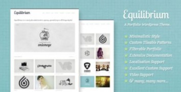 Equilibrium адаптивный шаблон тема wordpress