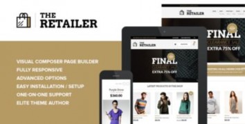 The Retailer адаптивный шаблон тема wordpress