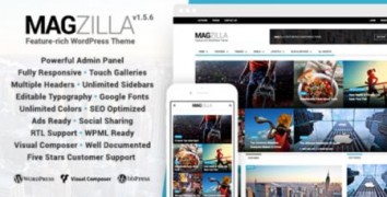 MagZilla адаптивный шаблон тема wordpress