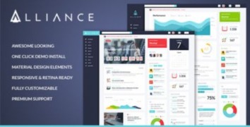 Alliance адаптивный шаблон тема wordpress