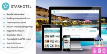 Starhotel адаптивный шаблон тема wordpress