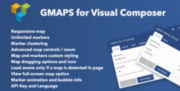 GMAPS for Visual Composer плагин wordpress