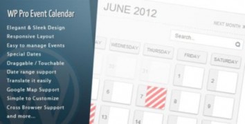 Wordpress Pro Event Calendar плагин календарь wordpress