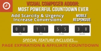Visual Composer Addon Countdown Rocket wordpress
