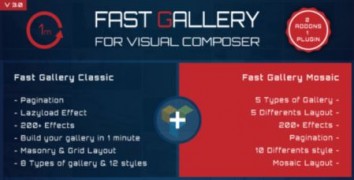 Fast Gallery for Visual Composer плагин wordpress