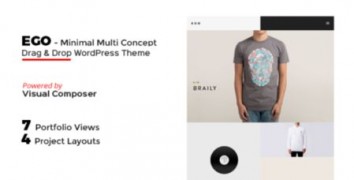 EGO шаблон портфолио тема wordpress