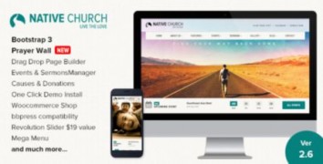 NativeChurch шаблон тема wordpress