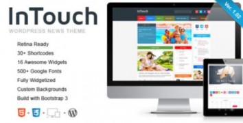 InTouch шаблон тема wordpress