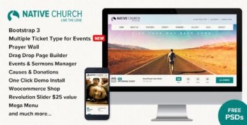 NativeChurch шаблон тема wordpress