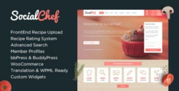 SocialChef шаблон тема wordpress
