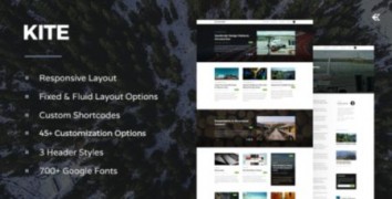 Kite адаптивный шаблон тема wordpress