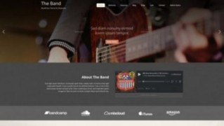 Band музыкальный шаблон тема wordpress