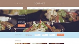 Gourmet шаблон ресторана тема wordpress