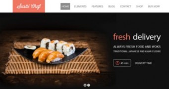 Sushi шаблон суши тема wordpress
