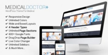 MedicalDoctor медицинский шаблон тема wordpress
