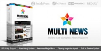 Multinews шаблон тема wordpress