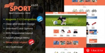 SM Sport адаптивный шаблон Magento
