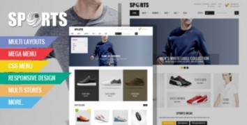 Sport адаптивный шаблон Magento