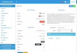 Bet Stars rus скрипт спортивных прогнозов