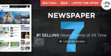 Newspaper шаблон тема wordpress