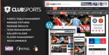 Club Sports шаблон спортивный клуб тема wordpress