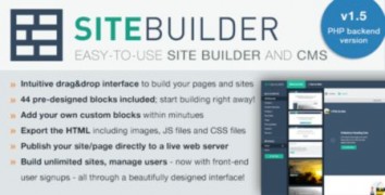 SiteBuilder Lite скрипт визуальный конструктор страниц