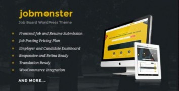 Jobmonster шаблон доска объявлений тема wordpress