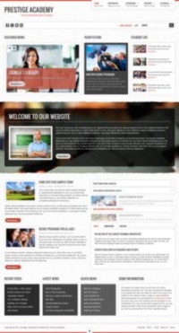 Prestige Academy 3.0 адаптивный шаблон тема wordpress