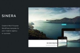 Sinera адаптивный шаблон тема wordpress
