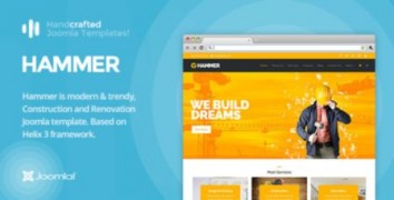 Hammer адаптивный шаблон joomla