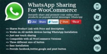 Social WhatsApp Sharing For WooCommerce плагин wordpress