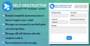 Self-Destruct E-mail message system приватная почта