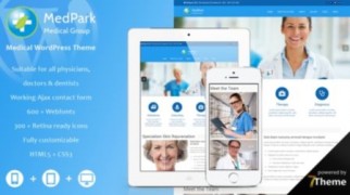 Medpark адаптивный медицинский шаблон тема wordpress