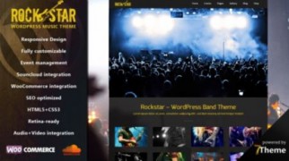 Rockstar адаптивный шаблон тема wordpress