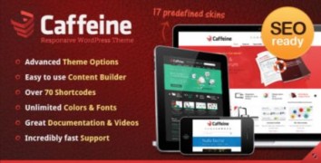 Caffeine шаблон тема wordpress