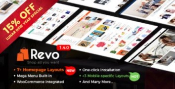 Revo шаблон тема wordpress