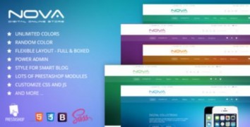 SNS Nova адаптивный шаблон Prestashop