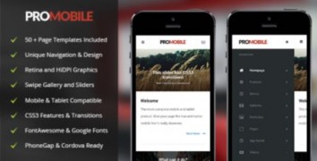ProMobile адаптивный HTML шаблон