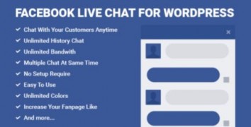 Facebook Live Chat for WordPress плагин wordpress
