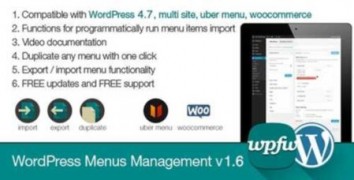 WordPress Menus Management менеджер меню