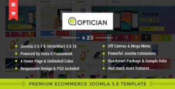 Vina Optician адаптивный шаблон joomla