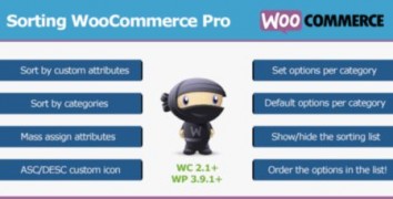 Sorting WooCommerce Pro плагин wordpress