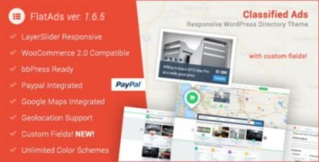 FlatAds адаптивный шаблон тема wordpress